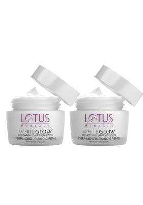 Lotus Herbals White Glow Deep Moisturising Face Cream 40g (Pack of 2) | Natural Herbal Care