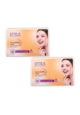 Lotus Herbals PapayaGlow Single Facial Kit, 67g (Pack of 2) | Natural Herbal Care