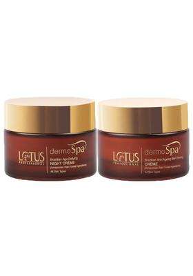 Lotus Herbals Professional Dermospa Brazilian Day Cream_50 g + Night Cream_50 g (Pack of 2) | Natural Herbal Care