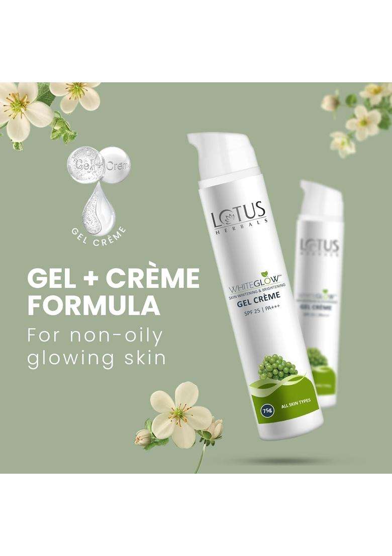 Lotus Herbals WG Bigger Gel Cream_75g + Oil Control_100g (Pack of 2) | Natural Herbal Care - Indya