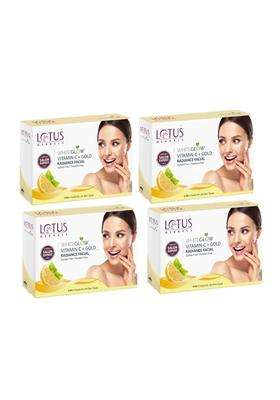 Lotus Herbals WhiteGlow Vitamin-C Single Facial Kit_57g (Pack of 4) | Natural Herbal Care