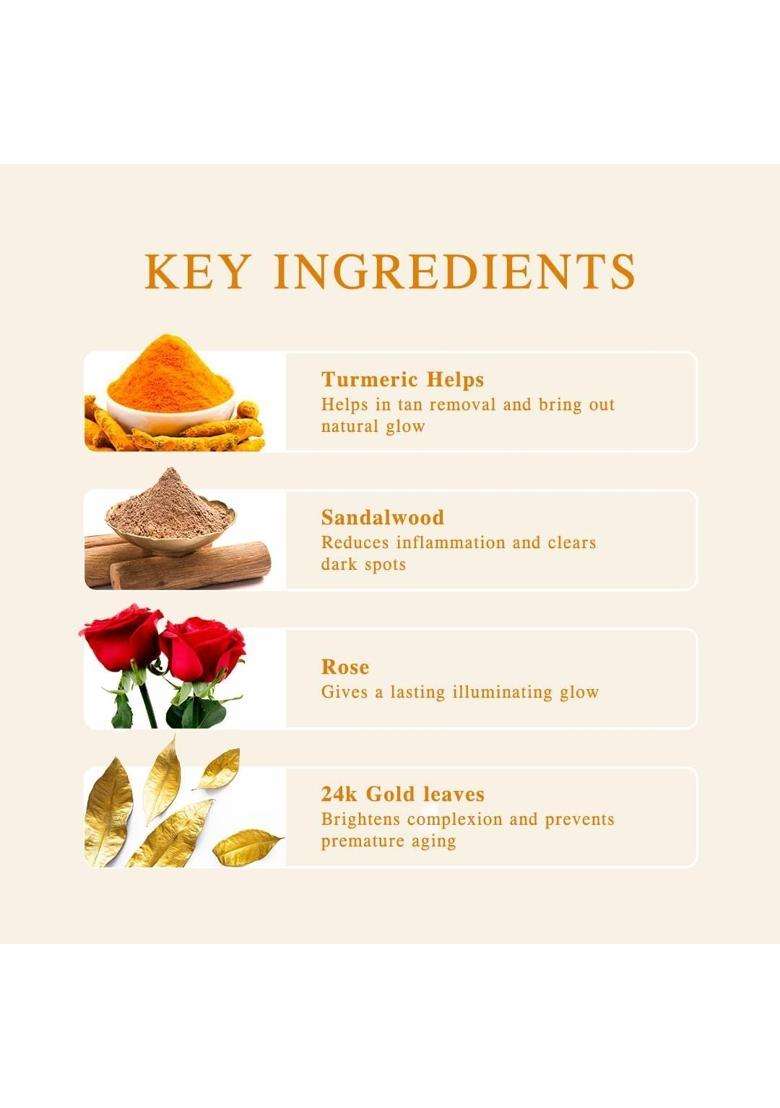 Lotus Herbals Radiance Boost Ubtan Gold Facial Kit 47g (Pack of 2) | Natural Herbal Care - Indya