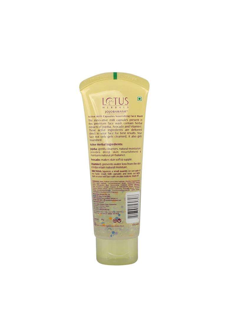 Lotus Herbals Jojoba Face Wash 120g + Safe Sun Sunscreen Cream SPF 20 PA+ 50g | Natural Herbal Care | Non-Greasy | For Women & Men - Indya