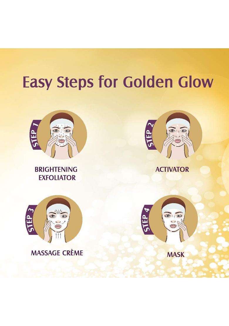 Lotus Herbals Radiant Gold Cellular Glow Facial Kit 37g + 3 in 1 Deep Cleansing Facial Foam 100g | Natural Herbal Care - Indya