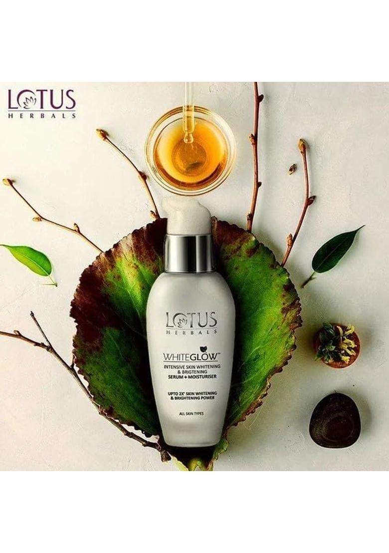 Lotus Herbals WG Bigger Gel Cream_75g + Night Cream_60g + Facial Foam_100g + Serum+Moisturiser_30 ml (Pack of 4) | Natural Herbal Care - Indya
