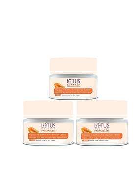 Lotus Herbals Papayablem Papaya & Saffron Anti-Blemish Cream 50g (Pack of 3) | Natural Herbal Care | For Dark Spots, Pigmentation & Uneven Skin Tone
