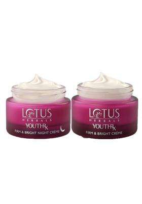 Lotus Herbals YouthRx Firm & Bright Cream_50g + Night Cream_50g (Pack of 2) | Natural Herbal Care
