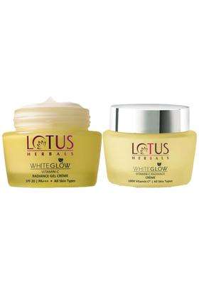 Lotus Herbals WhiteGlow Vitamin C Radiance Cream, Radiance Gel Crème,, 50 g (Pack of 2) | Natural Herbal Care