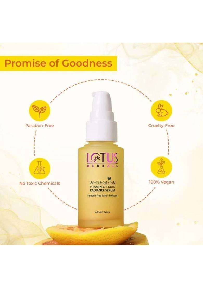 Lotus Herbals WhiteGlow Vitamin-C Radiance Cream_50 + Face Serum_30 ml + Face Oil_15 ml (Pack of 3) | Natural Herbal Care - Indya