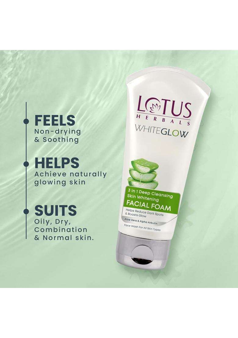 Lotus Herbals WhiteGlow Brightening Skincare Combo (Pack of 3) | Natural Herbal Care | Serum + Gel Cream | Reduces Dark Spots, Dullness & Tanning - Indya