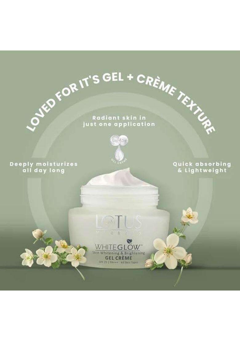Lotus Herbals Whiteglow Gel Cream 60g, Intensive Serum 30 ml, Oil Control Face Wash 100g (Pack of 3) | Natural Herbal Care - Indya