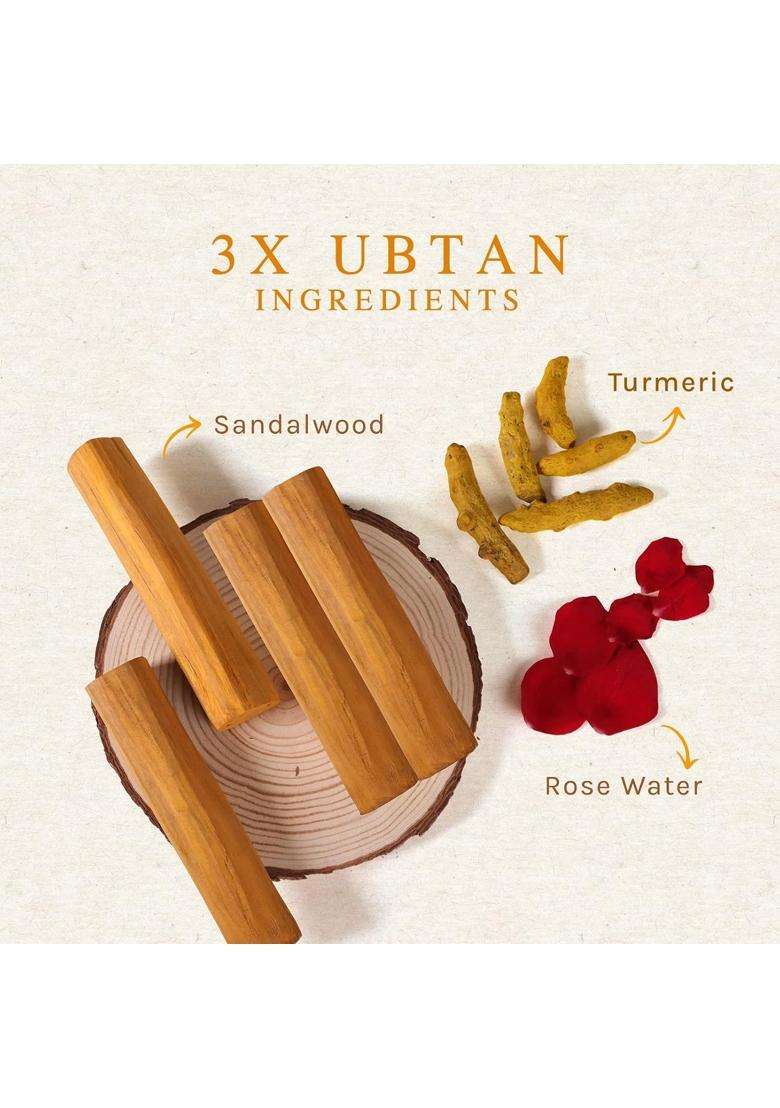 Lotus Herbals Radiance Boost Ubtan Face Wash 100 g (Pack of 3) | Natural Herbal Care | Turmeric, Sandalwood and Rose Water | Glowing Skin - Indya
