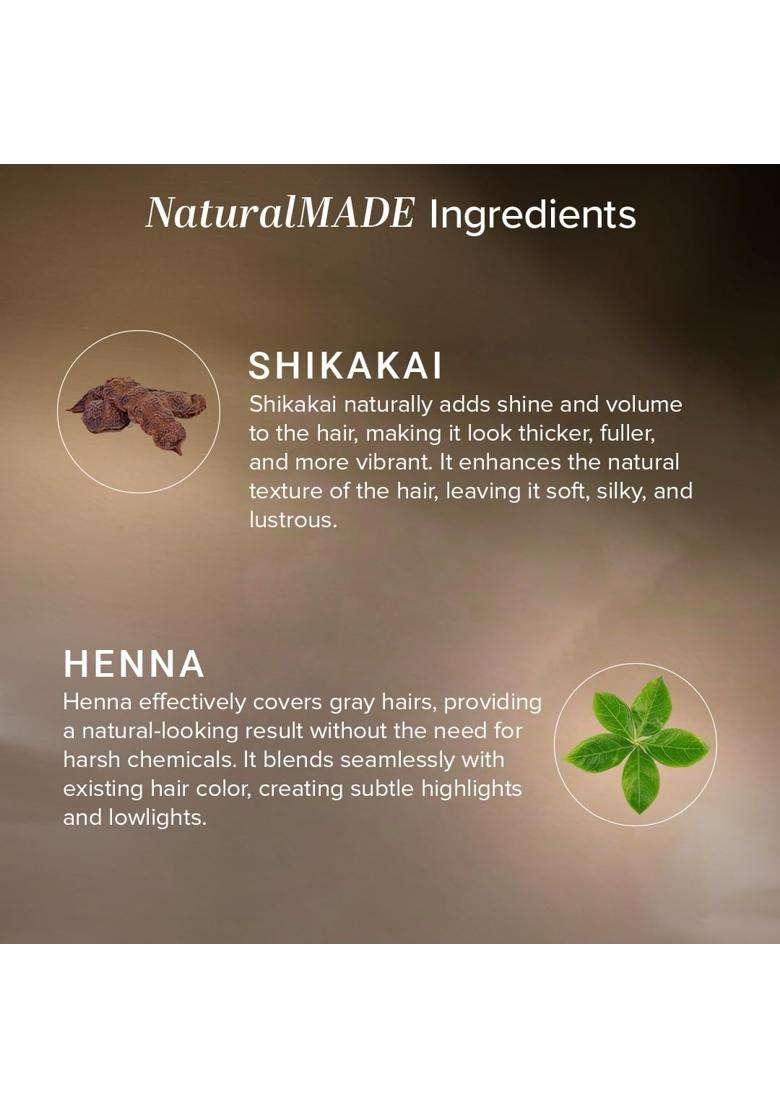 Khadi Natural Dark Brown Hair Colour 1 Count | Natural Herbal Care | Herbal | Natural Powder For Dark Brown | Free From Harsh Chemicals - Indya