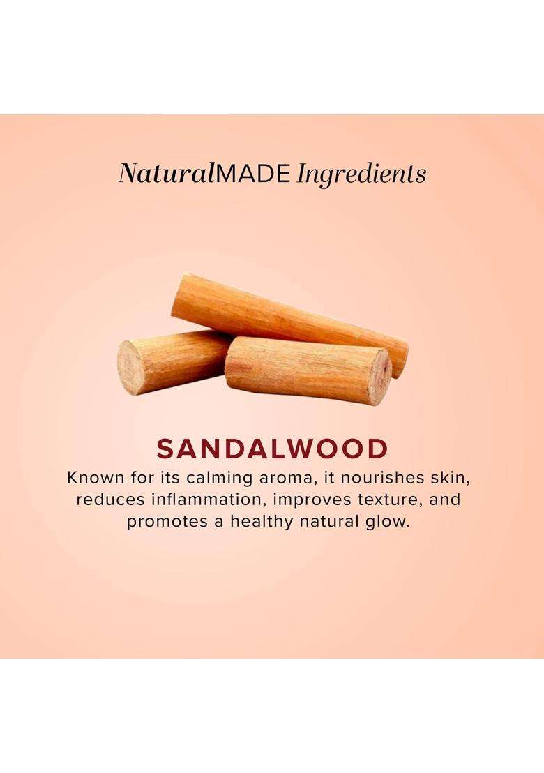 Khadi Natural Sandalwood Massage Oil 210 ml | Natural Herbal Care | Herbal Body for Relaxing Care | Helps Nourish Skin & Maintain Softness - Indya