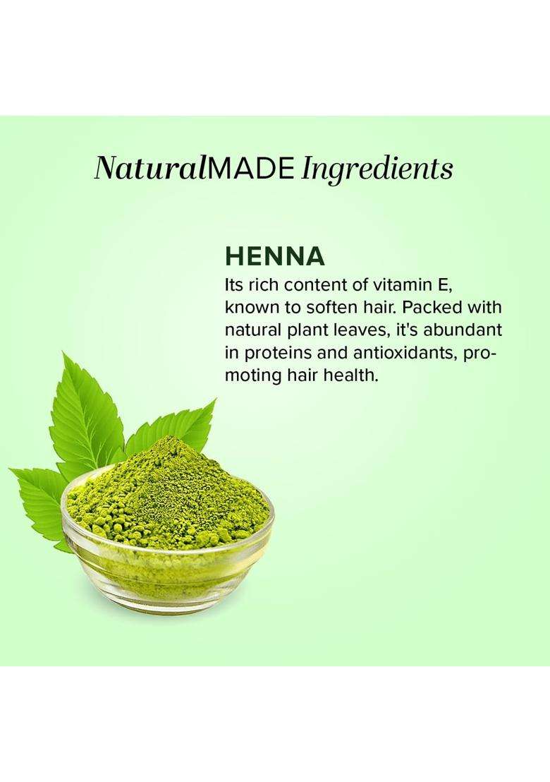 Khadi Natural Henna Organic Powder 100 g | Natural Hair Conditioning | Enhances Shine, Softens | No Chemicals | For all hair types - Indya