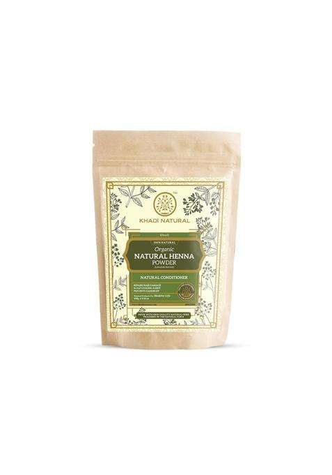 Khadi Natural Henna Organic Powder 100 g | Natural Hair Conditioning | Enhances Shine, Softens | No Chemicals | For all hair types