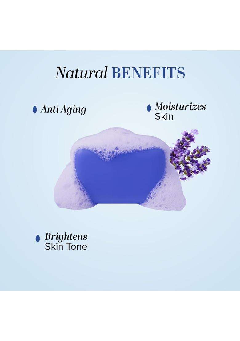 Khadi Natural Lavender Soap (125g x 3) (Pack of 3) | Bathing Bar with Essential Oils | Gently Cleanses, Helps Relieve Stress | For Healthy, Soft Skin - Indya