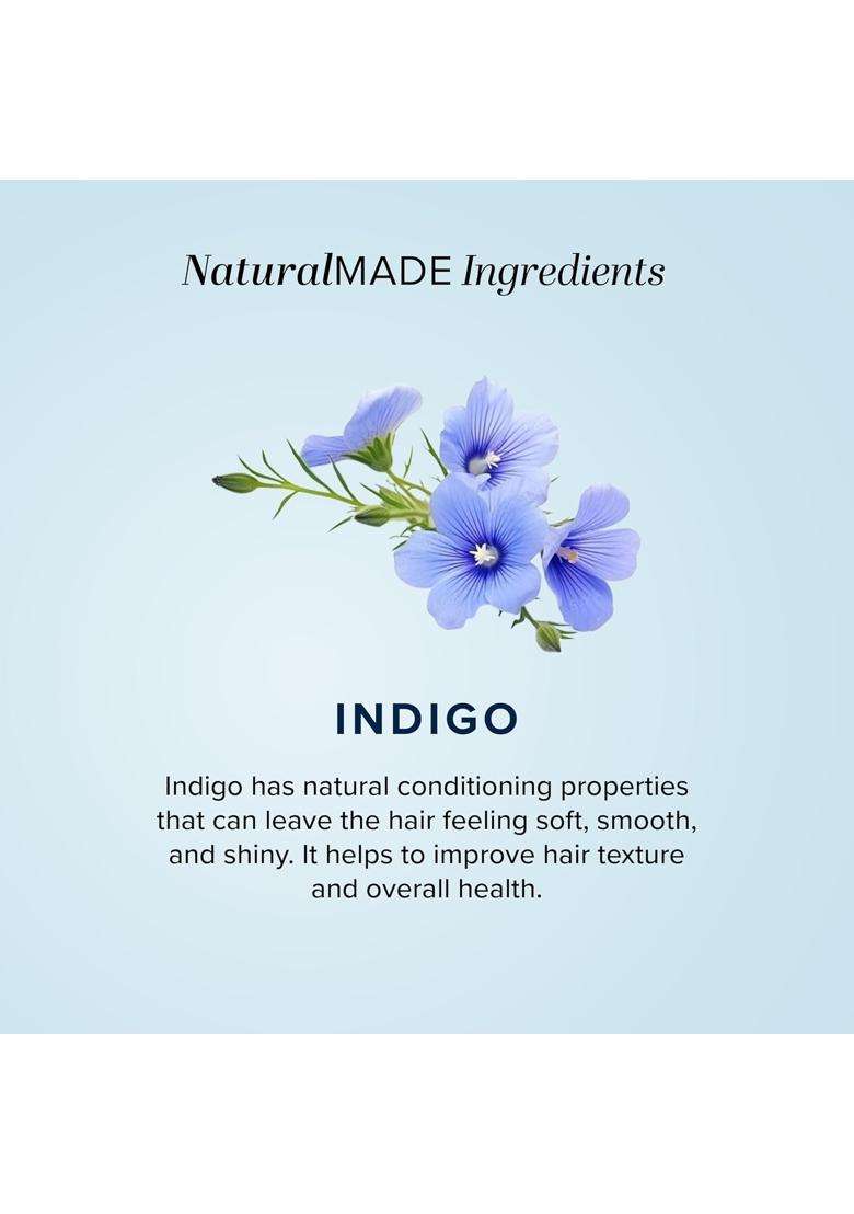 Khadi Natural Herbal Indigo Hair Color Powder for Grey Coverage 150 g | Natural Herbal Care | Natural Dye for Men & Women | Deep Indigo Shade - Indya