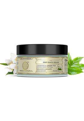 Khadi Natural Jasmine & Green Tea Foot Cream 50 g | Natural Herbal Care | Herbal Foot Care Cream for Soft & Smooth Feet | Gentle Daily Foot Care