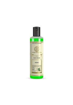 Khadi Natural Ayurvedic Neem Face Wash 210 ml | Authentic Traditional Formula | For Acne Prone Skin | Paraben, SLS Free | Suitable for All Skin Types