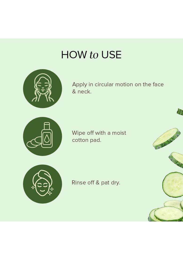 Khadi Natural Cucumber and Aloevera Cleansing Milk (210 * 2) (420 ml) (Pack of 2) | Make up Remover | with Shea/Kokum Butter | For All Skin Types - Indya