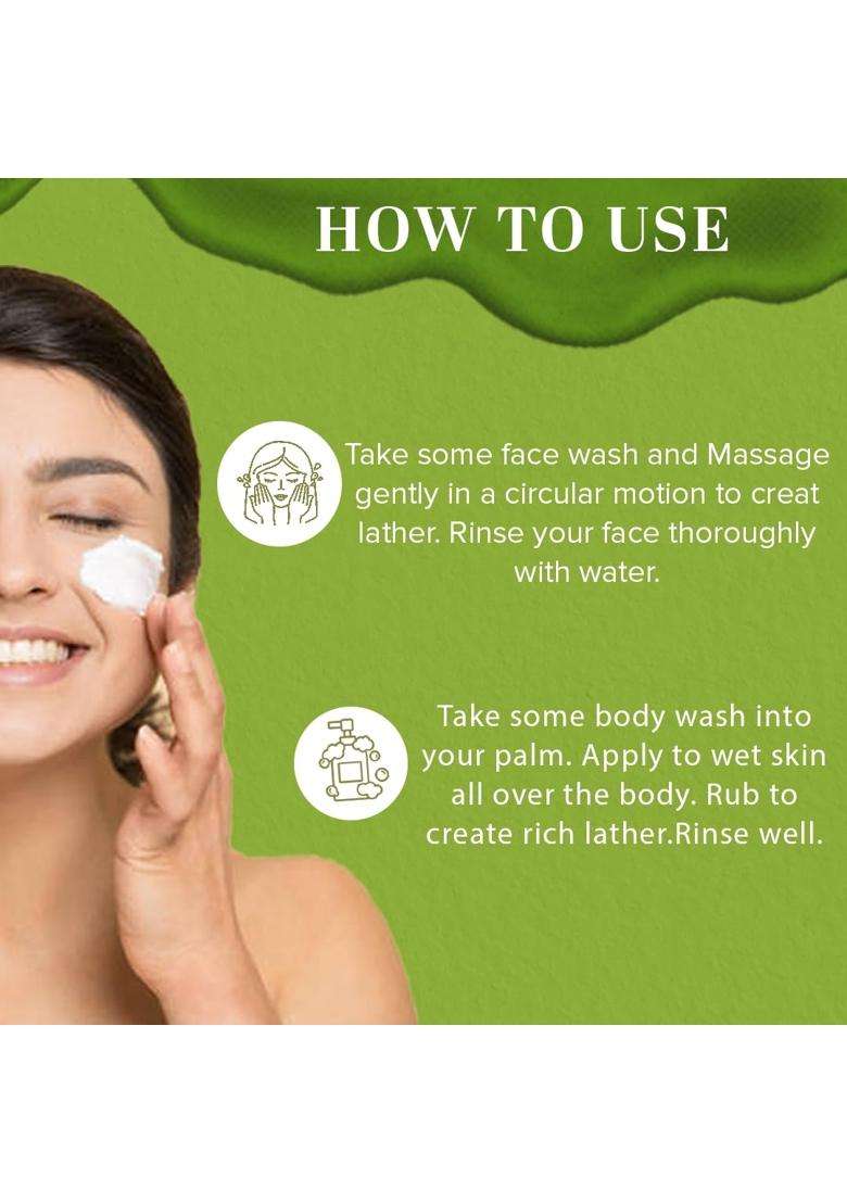 Khadi Natural Neem & Tulsi Face Wash 210 ml | Natural Herbal Care | Herbal Face Cleanser for Oil Control & Cleansing | Paraben Free Face Wash - Indya