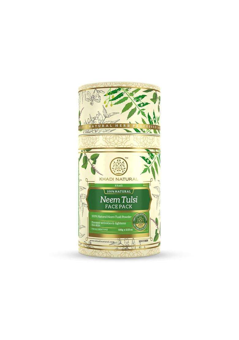 Khadi Natural Neem Tulsi Face Pack 100 g | Skin Purifying & Acne Control 100 g - Indya