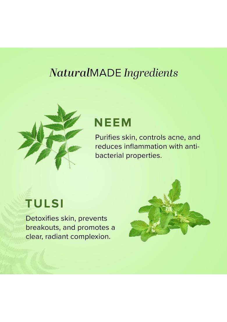 Khadi Natural Neem Tulsi Face Pack 100 g | Skin Purifying & Acne Control 100 g - Indya