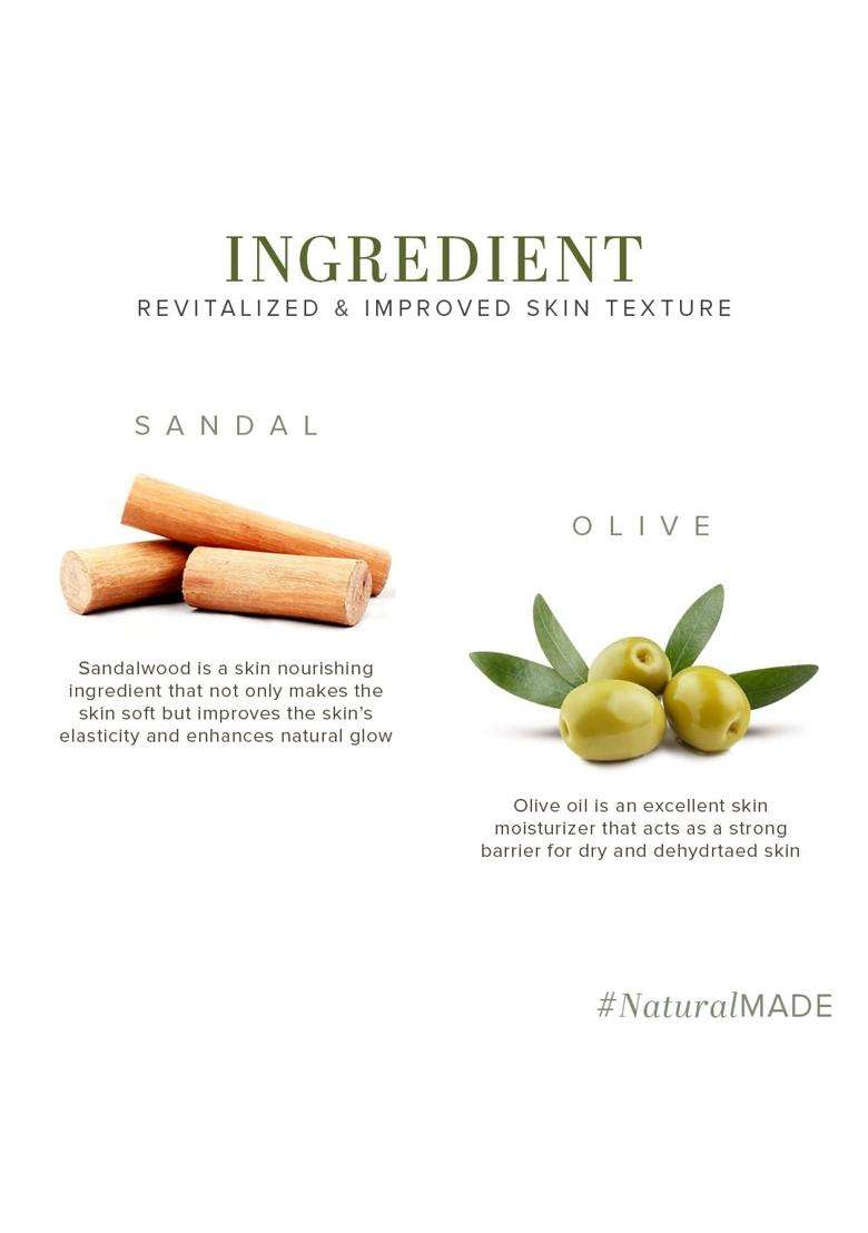 Khadi Natural Ayurvedic Sandal & Olive Face Nourishing Cream with Shea Butter 50g | Authentic Traditional Formula | Herbal Formula for a Glowing - Indya