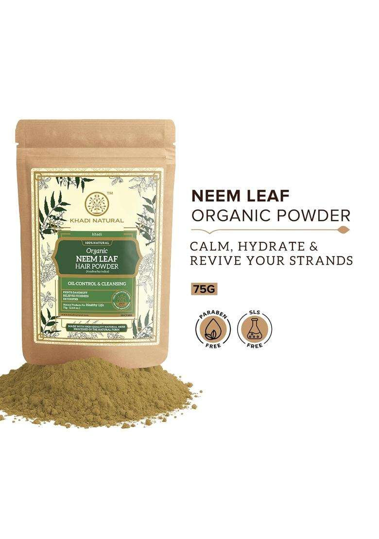 Khadi Natural Neem Leaf Organic Powder 75 g - Indya