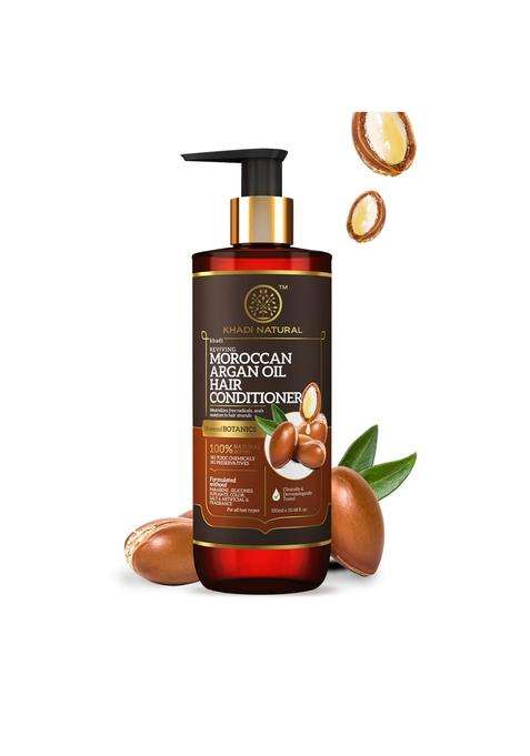 Khadi Natural Powered Botanics Moroccan Argan Oil Hair Conditioner 310 ml | Superior hair care | Naturally shiny hair | Suitable for all hair types