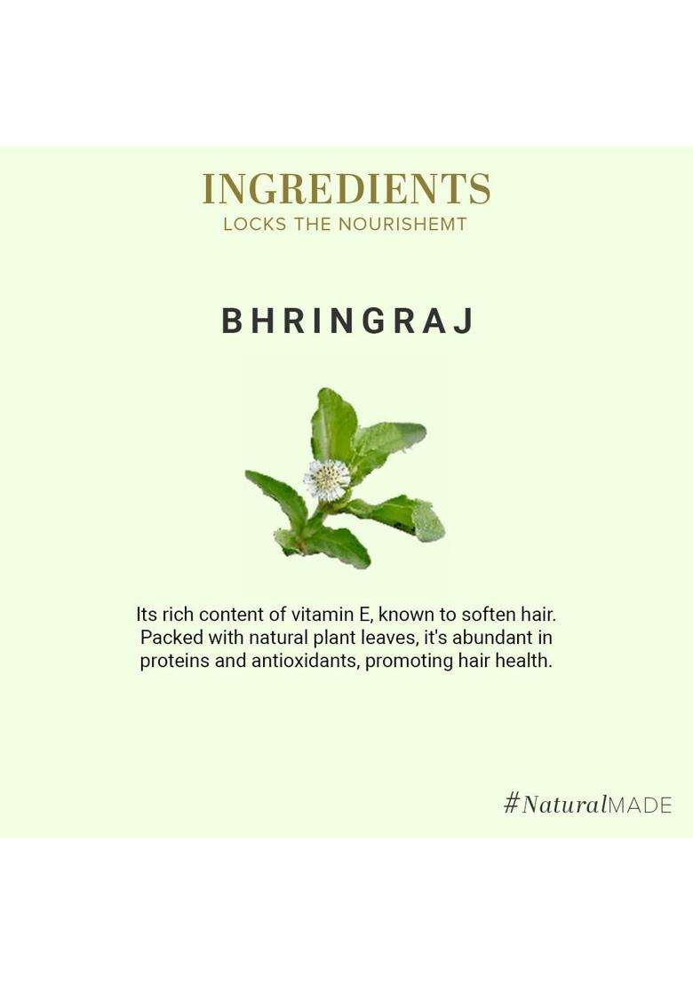 Khadi Natural Bhringraj Leaf Powder 100 g, 200 gram | Natural Herbal Care | Organic for Healthy Hair | Anti-Dandruff | Herbal for Growth - Indya