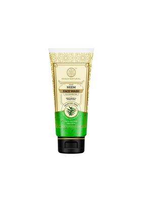 Khadi Natural Neem Face Wash 100 ml | Natural Herbal Care | Herbal Cleanser for Fresh & Healthy Looking Skin | Helps Remove Dirt, Oil & Impurities