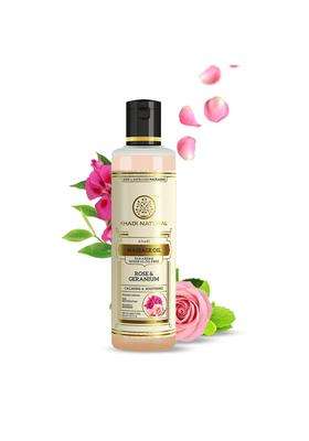 Khadi Natural Ayurvedic Rose Geranium Massage Oil 210 ml | Authentic Traditional Formula | Calm senses | Anti-inflammatory properties