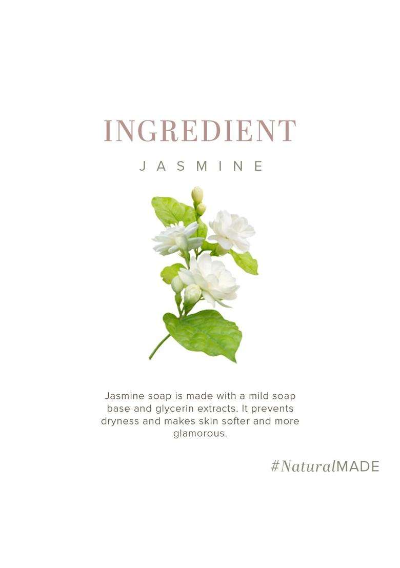 Khadi Natural Natural Jasmine Soap (5x125 g) (625 g) (Pack of 5) | Natural Herbal Care | Herbal Bathing for Healthy Skin | Natural with essential oils - Indya