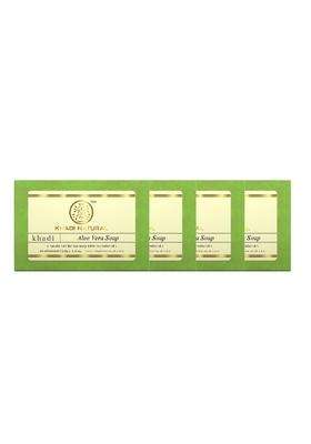 Khadi Natural Aloe Vera Soap (125 g *4) (500 g) (Pack of 4) | Natural Handmade | Bathing for Healthy Skin | with Essential Oils