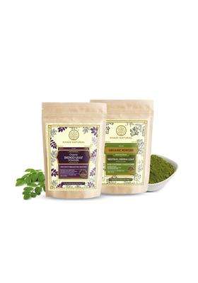 Khadi Natural Organic Powder (Indigo + Natural Henna) 200 g (Pack of 2) | Natural Herbal Care | Herbal Hair Colour | Hides grey hair