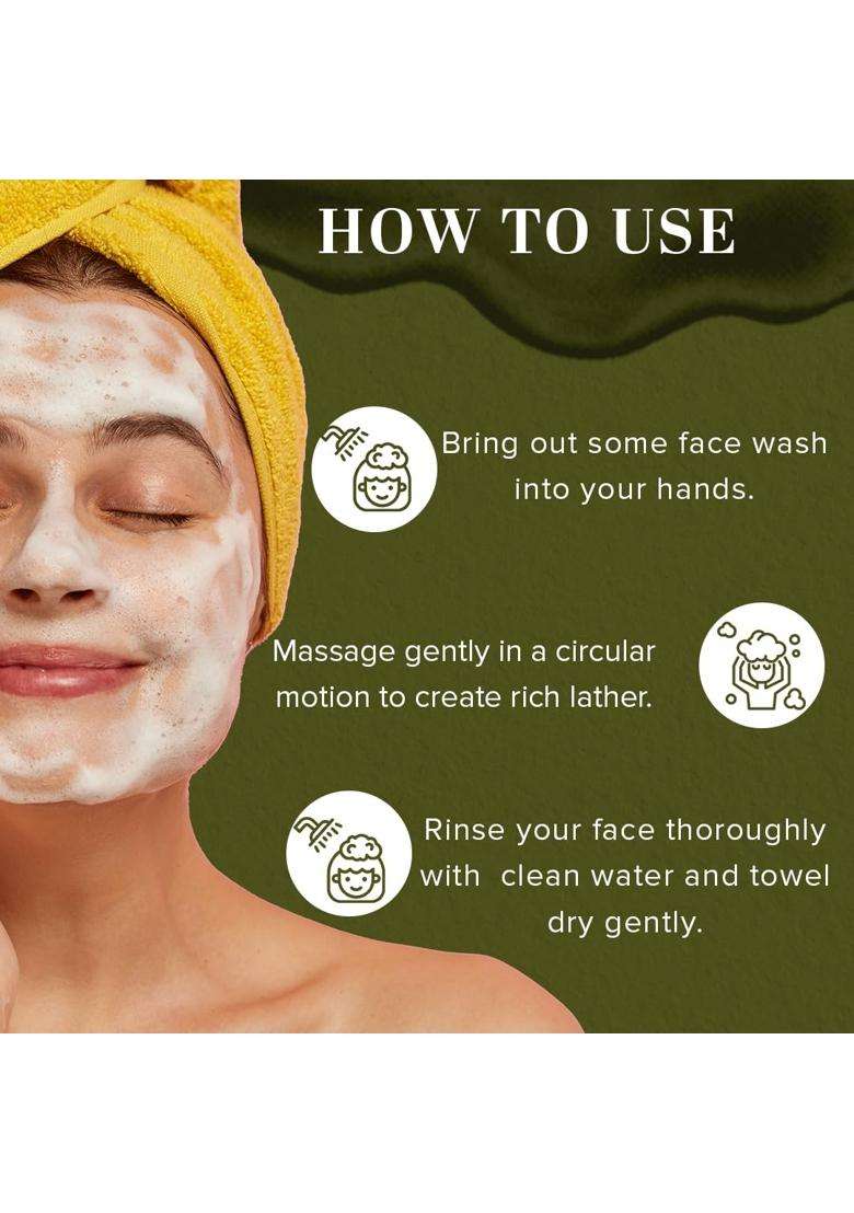 Khadi Natural Neem & Tea Tree Herbal Face Wash (210*2) (420 ml) (Pack of 2) | Natural Herbal Care | Herbal Face Wash for Glowing Skin - Indya