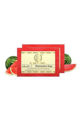 Khadi Natural Watermelon Soap (125 * 2) (250 g) (Pack of 2) | Deeply Nourishes | Cleanses Dust & Impurities