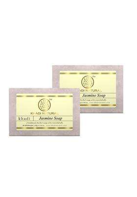Khadi Natural Natural Jasmine Soap, 125g (Pack of 2) | Natural Herbal Care | Herbal Bathing Soap for Healthy Skin | Natural soap with essential oils