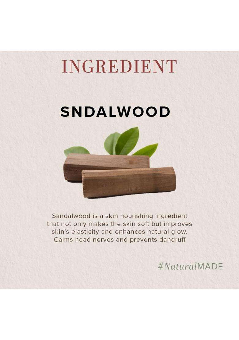 Khadi Natural Sandalwood Massage Oil (210 * 2) (420 ml) (Pack of 2) | Stress relieving properties | Relaxes aches and pains | Aromatherapy - Indya