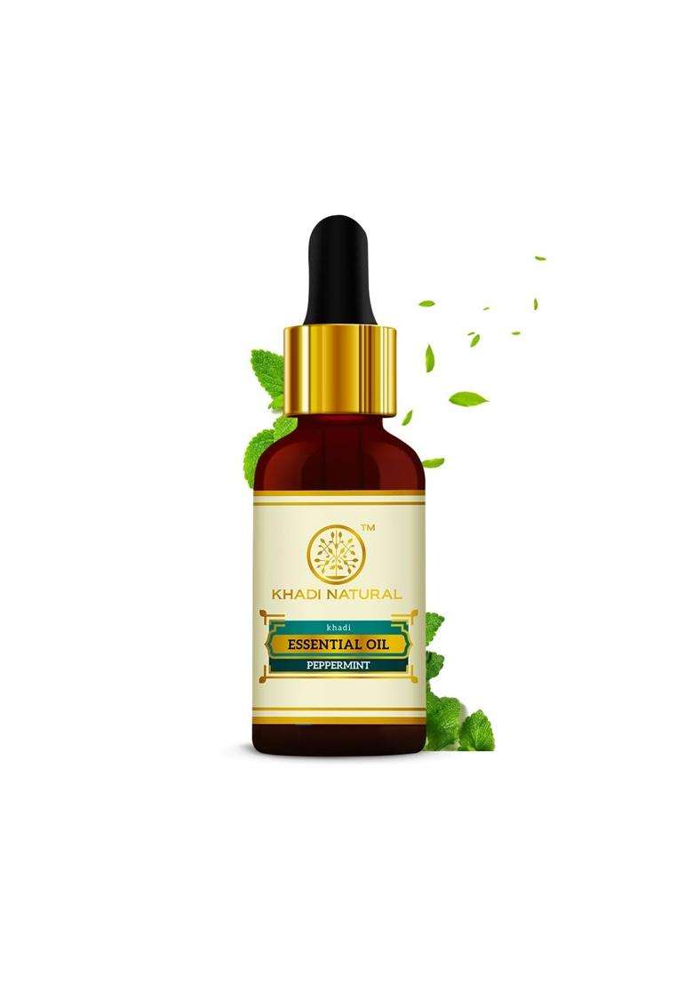 Khadi Natural Peppermint Essential Oil 15 ml | Natural Herbal Care | Herbal Aromatherapy for Mind & Body Relaxation - Indya