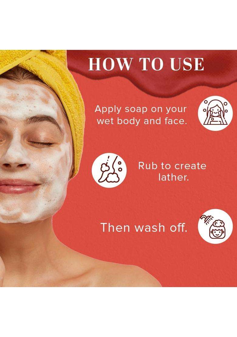 Khadi Natural Mix Fruit Soap, 125g (Pack of 3) | Natural Herbal Care | Herbal Bathing for Glowing Skin | Natural with Essential Oils - Indya
