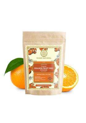 Khadi Natural Orange Peel Organic Powder 100g | Natural Herbal Care | Herbal Powder for Skin Exfoliation & Fresh Looking Skin | All Skin Types
