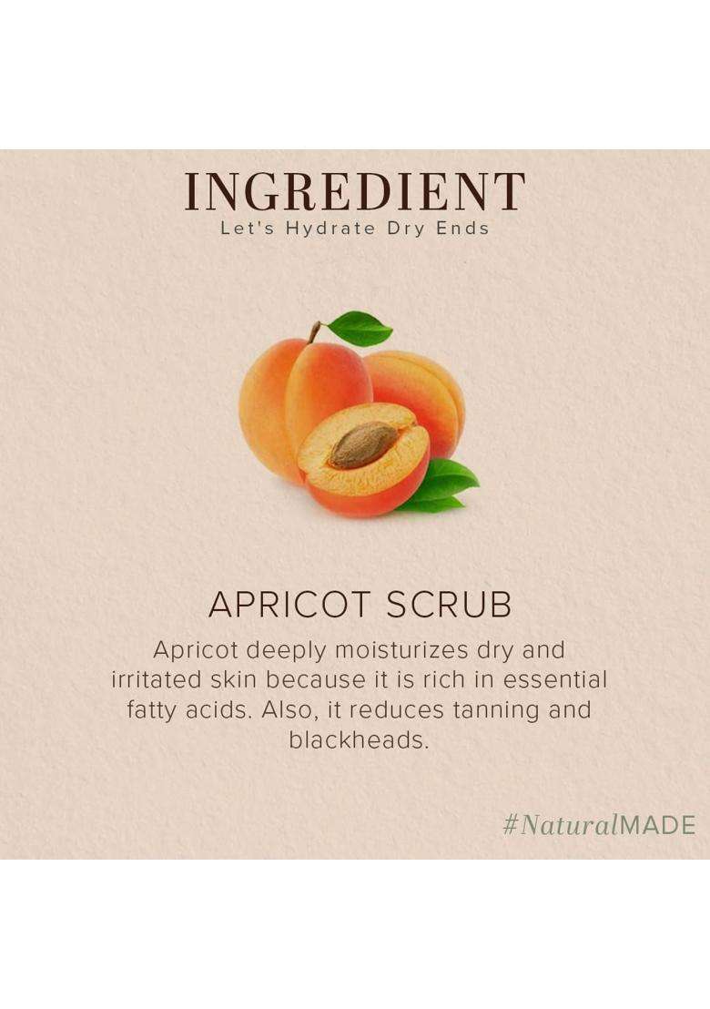 Khadi Natural Apricot Scrub Soap 300 g (Pack of 3) | Natural Herbal Care | Herbal Bath for Skin Cleansing & Gentle Exfoliation - Indya