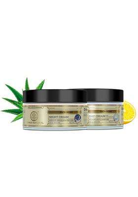 Khadi Natural Herbal Combo Of Day Cream And Night Cream Combo Pack (50 g each) | Natural Herbal Care | Fades spot and blemishes