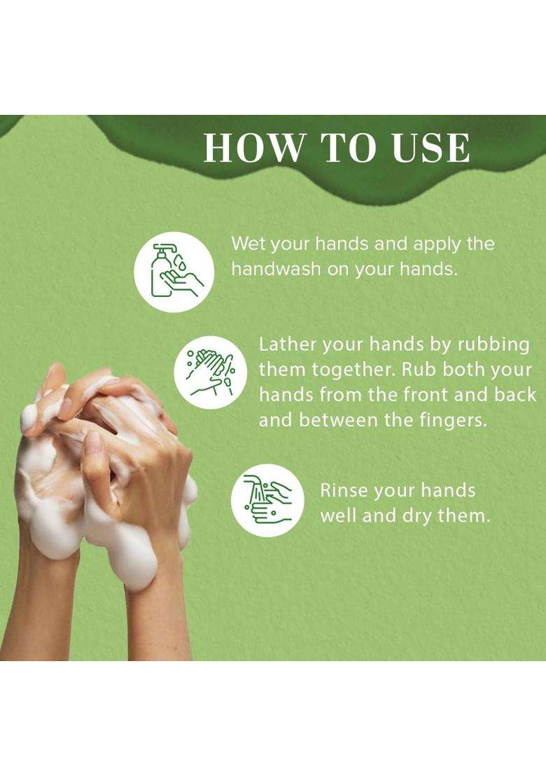 Khadi Natural Neem Tulsi Hand Wash 300 ml | Natural Herbal Care | Herbal Liquid for Gentle Cleansing | Helps Remove Dirt & Maintain Skin Freshness - Indya