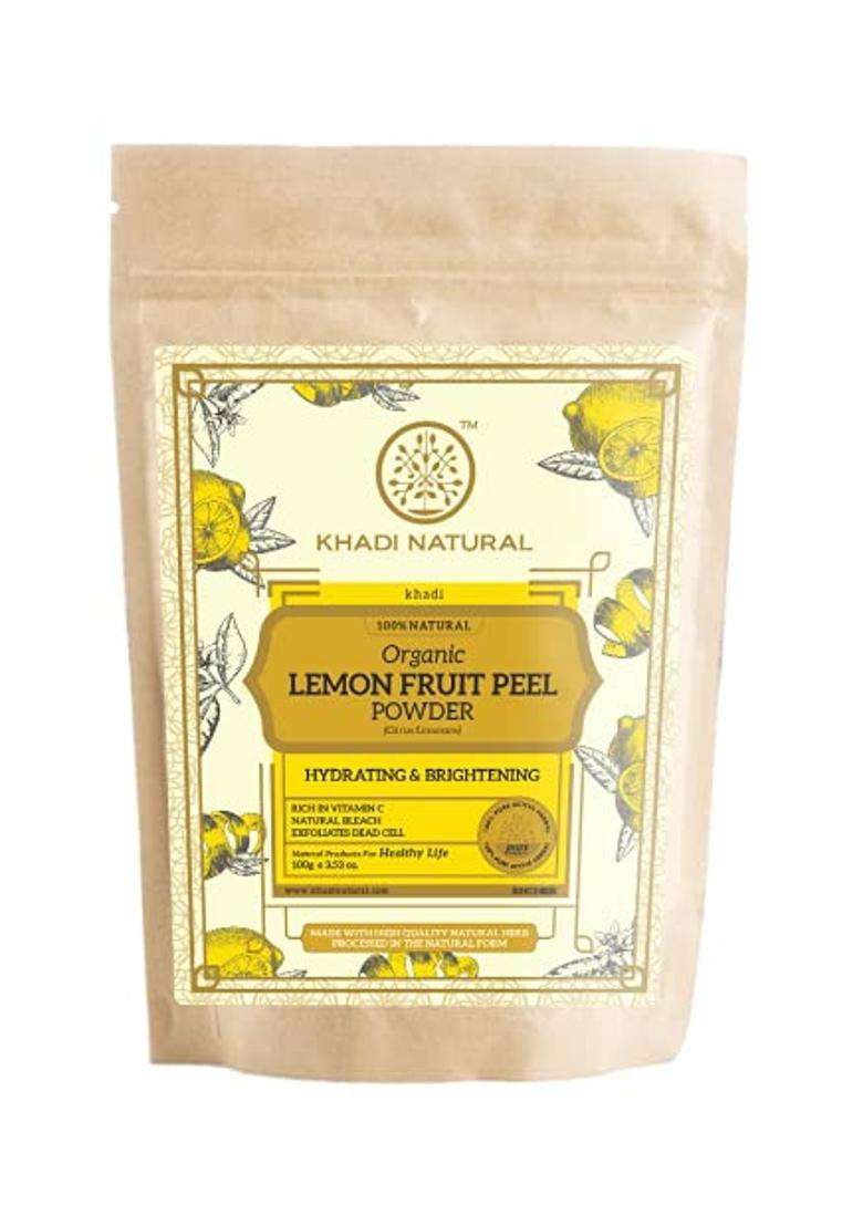 Khadi Natural Lemon Fruit Peel Organic Powder 100 g - Indya