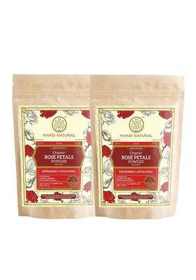 Khadi Natural Sandal & Rose Face Pack 50g Each (Pack of 2) | Natural Herbal Care | Herbal Face Pack for Oil Control & Fresh Looking Skin