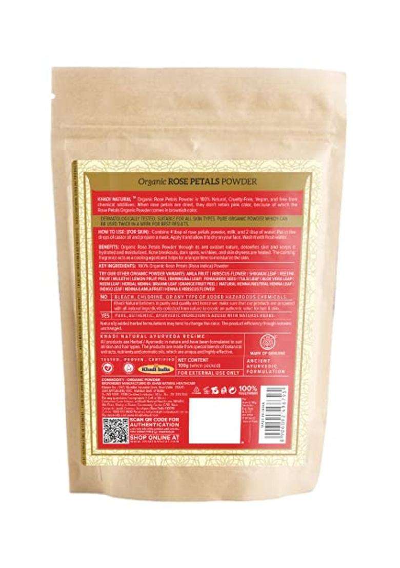 Khadi Natural Sandal & Rose Face Pack 50g Each (Pack of 2) | Natural Herbal Care | Herbal Face Pack for Oil Control & Fresh Looking Skin - Indya